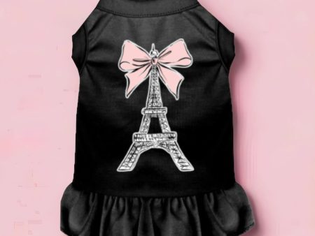 Eiffel Tower Bow Dog Dress Online now