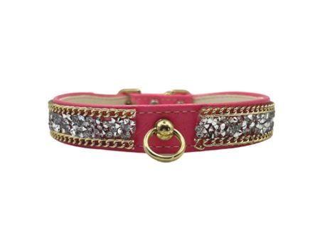 Chunky Rhinestone and Chain Collar on Sale