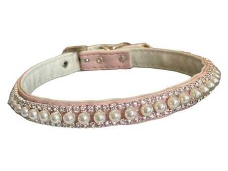 Pretty in Pink Pearl and Rhinestone Collar on Sale