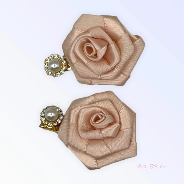 Silk & Pearl Florette Hair Clips Sale