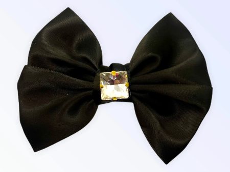 Glass Diamond Rhinestone Bow- Short Discount