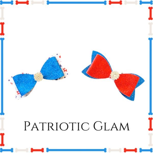 Stars & Stripes Patriotic Hair Clips Online