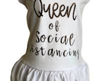 King Queen of Social Distancing - Color: White | Pack Of: 1 Fashion