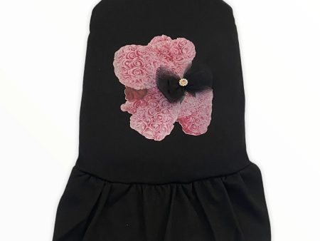 Roses and Puppy Love Dress Cheap