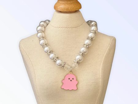 My Fa-BOO-Lous Pearl Ghost Necklace Fashion