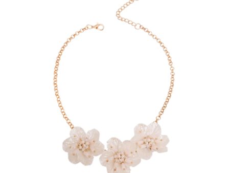 Mother of Pearl Flower Dog Necklace Online Hot Sale