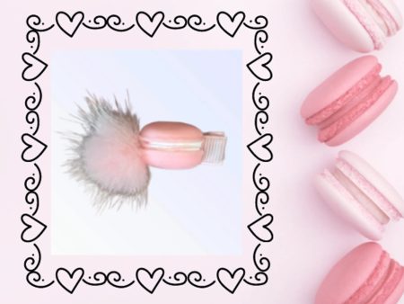 Mink PomPom Macaroon Dog Hair Clip Discount