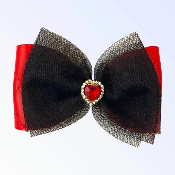 Tulle Heart Dog Hair Barrette Cheap