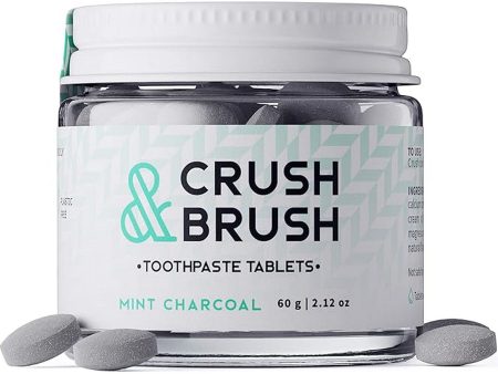 Nelson Naturals, Crush & Brush, Toothpaste Tablets, Mint Charcoal, 2.12 oz (80 Tablets) For Discount