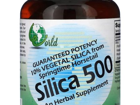 World Organic, Silica 500, 100 Tablets on Sale