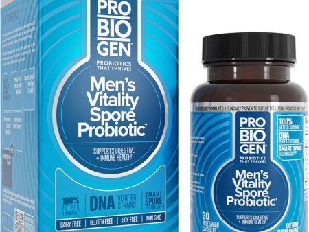 Probiogen, Men’s Vitality Spore Probiotic, 30 Vegetarian Capsules Fashion