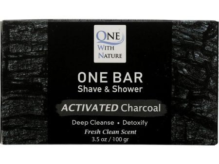 One With Nature, One Bar Shave & Shower Detox, Activated Charcoal, 3.5 oz Online