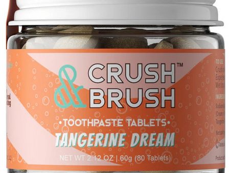 Nelson Naturals, Crush & Brush, Toothpaste Tablets, Tangerine Dream, 2.12 oz (80 Tablets) Fashion