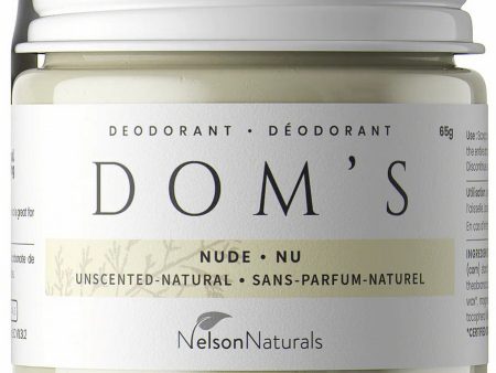 Nelson Naturals, Dom s, Deodorant, Nude, Unscented-Natural, 2.12 oz (80 Tablets) For Sale