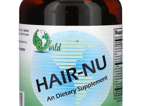 World Organic, Hair-Nu, 120 Tablets Fashion