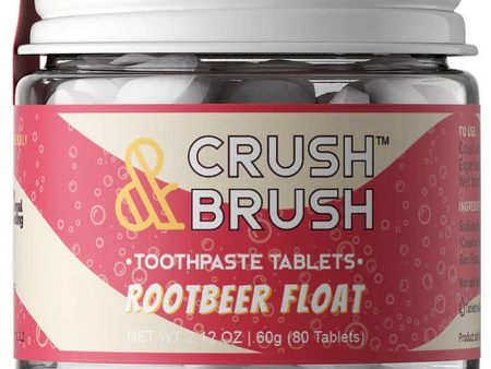 Nelson Naturals, Crush & Brush, Toothpaste Tablets, Rootbeer Float, 2.12 oz (80 Tablets) For Discount