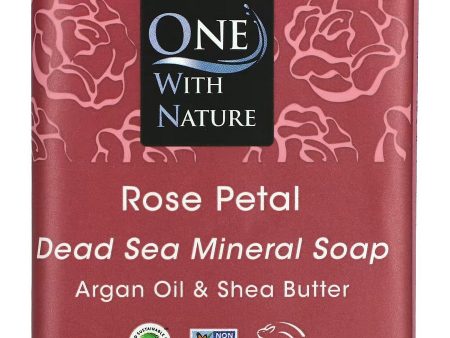 One With Nature, Rose Petal Bar Soap, 7 oz For Discount