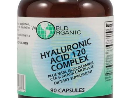 World Organic, Hyaluronic Acid 120 Complex, 90 Capsules Online now