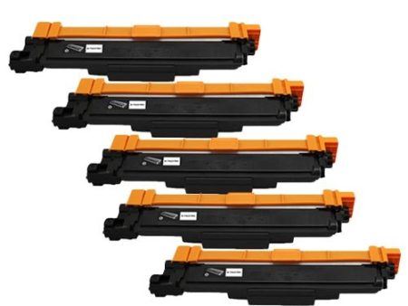 Compatible 5 x TN253BK Black Toner Cartridge - for use in Brother Printers Online