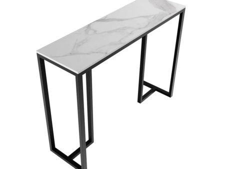 Stone Marble Console - Marble & Black Discount