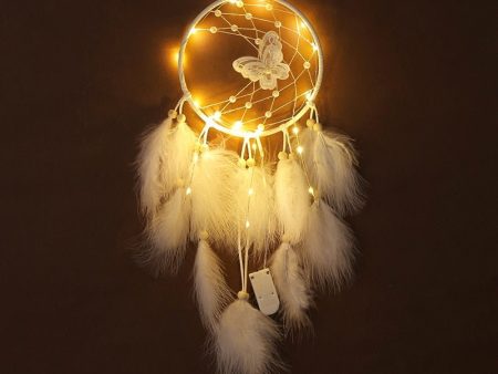 Beautiful Butterfly Dream Catcher With Light Online