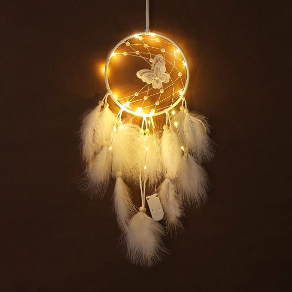 Beautiful Butterfly Dream Catcher With Light Online