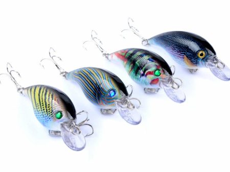 4x 7.5cm Popper Crank Bait Fishing Lure Lures Surface Tackle Saltwater Discount