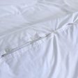 100% Egyptian Cotton 500TC White Single Quilt Cover Set on Sale