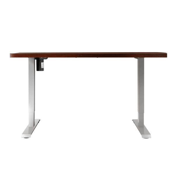 Electric Sit Stand Desk | Adjustable | 140cm | White Walnut For Cheap