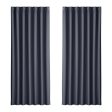 2-Pack Charcoal Blockout Curtains | 240x230cm Eyelet on Sale