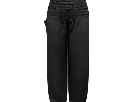 Black Bohemian High Waist Yoga Palazzo Pants | S-XL Sale