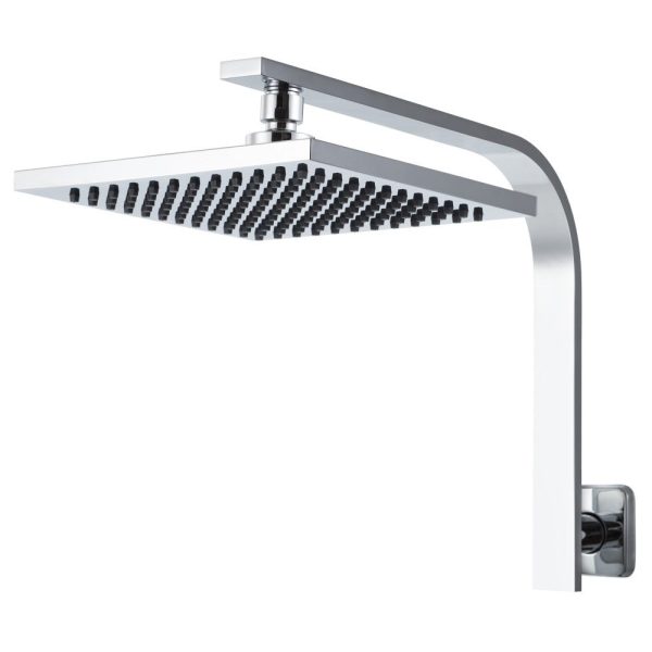 Rain Shower Head Set | Square | WElS 8   | High Pressure | Wall Arm | DIY | Chrome Discount