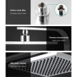 Rain Shower Head Set | Square | WElS 8   | High Pressure | Wall Arm | DIY | Chrome Discount