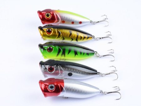 5X 6.5cm Popper Poppers Fishing Lure Lures Surface Tackle Fresh Saltwater Sale