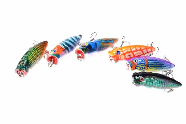 6X 3.5cm Popper Poppers Fishing Lure Lures Surface Tackle Fresh Saltwater Online Sale