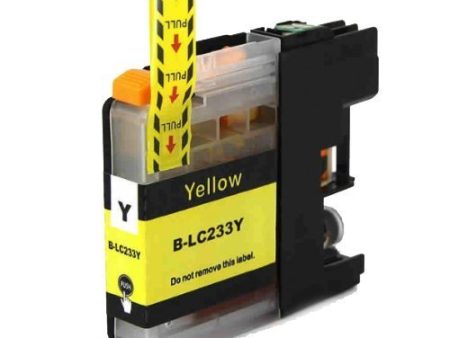 Compatible Premium Ink Cartridges LC233Y  Yellow Cartridge  - for use in Brother Printers Online now