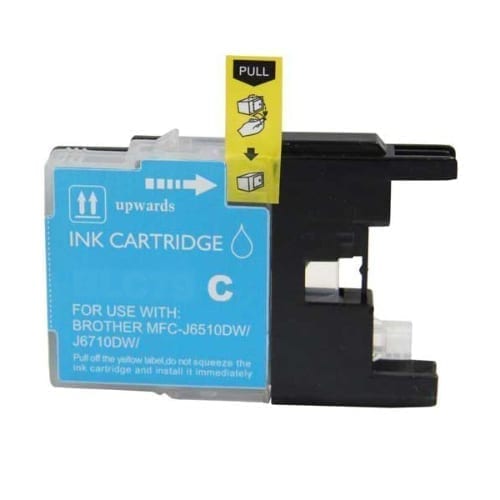 Compatible Premium Ink Cartridges LC40 LC71 LC73 LC75C Cyan  Inkjet Cartridge - for use in Brother Printers Supply