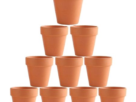 10cm Flower Pot | Clay Ceramic | Plant Succulent Cactus Nursery Planter | 10-Pack Online Sale