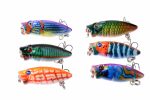 6X 3.5cm Popper Poppers Fishing Lure Lures Surface Tackle Fresh Saltwater Online Sale