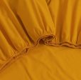 100% Egyptian Cotton 500TC Mustard Double Bed Sheets Set Sale