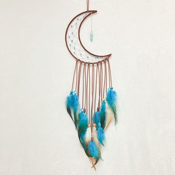 Blue Sun, Moon And Star Dream Catcher Set Online now