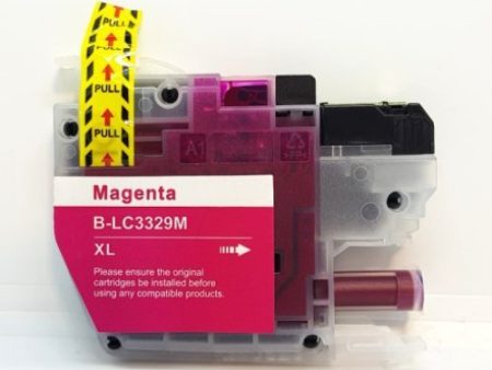 Compatible Premium Ink Cartridges LC3329XLM  High Yield Magenta Ink  - for use in Brother Printers Fashion