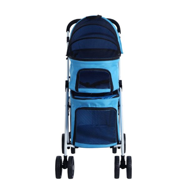 Pet Stroller | i.Pet Large Dog Pram Cat Carrier 4 Wheels Foldable Double Online Hot Sale