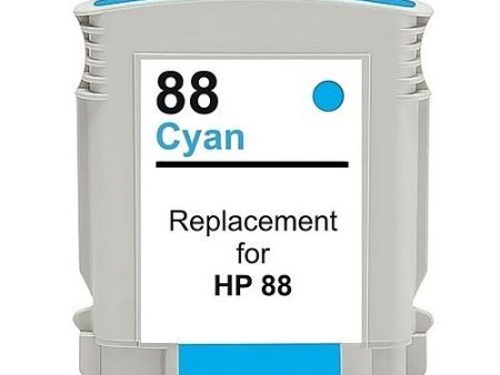 Compatible Premium Ink Cartridges 88XL  Cyan High Capacity Ink (C9391A) - for use in HP Printers Fashion