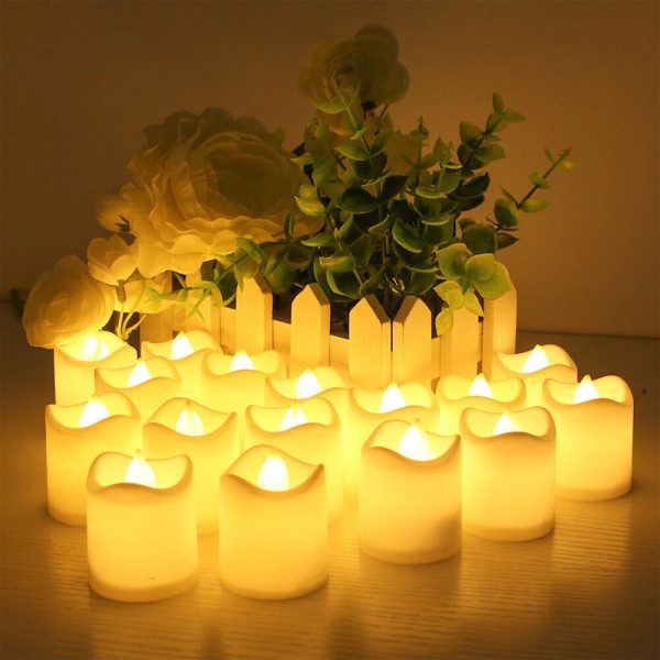 Flameless LED Tea Light Candles | 48PCS | Wedding Decoration Online