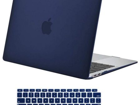 MacBook Air 13 Inch Case 2020 2019 2018, A1932, A2179,A2337 Shell Case Keyboard Cover Blue on Sale