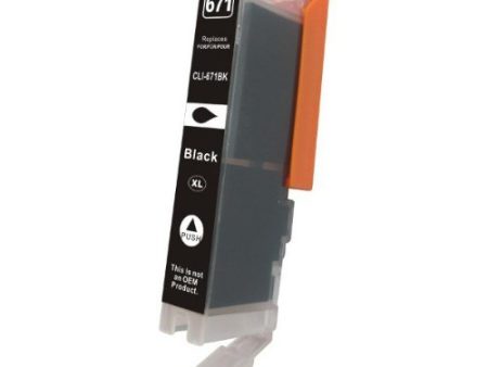 Compatible Premium Ink Cartridges CLI671XLBK Hi Capacity  Photo Black Ink - for use in Canon Printers Sale