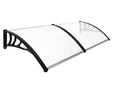 Window Awning Canopy | Outdoor | UV Patio | Rain Cover | Clear White | 1M X 2.4M Online Sale