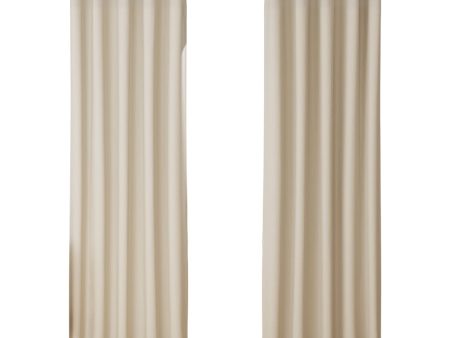 Blackout Curtains | 2 Pack | 180x213cm | Eyelet | Beige Supply