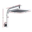 Rain Shower Head Set | Square | WElS 8   | High Pressure | Wall Arm | DIY | Chrome Discount